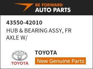 [New]HUB & BEARING ASSY, FR AXLE W/ TOYOTA 43550-42010 - BE FORWARD ...
