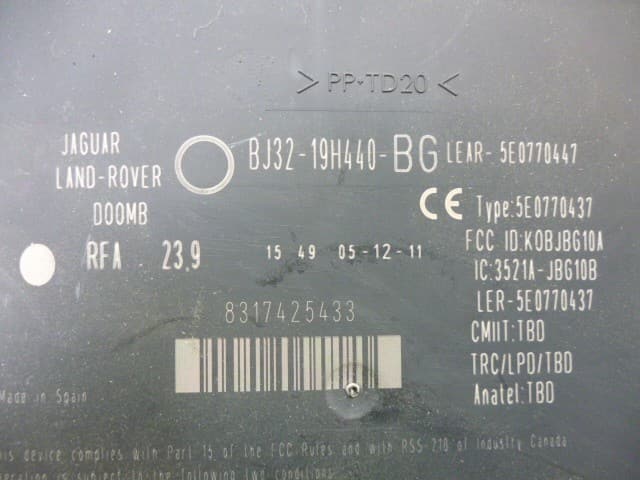 [Used]Control Unit JAGUAR Jaguar xj series 2012 CBA-J12LA - BE FORWARD ...