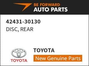 [New]DISC, REAR TOYOTA 42431-30130 - BE FORWARD Auto Parts