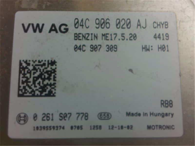 [Used]Engine Control Unit / ECU VOLKSWAGEN Up! 2012 DBA-AACHY - BE ...