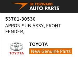 [New]APRON SUB-ASSY, FRONT FENDER, TOYOTA 53701-30530 - BE FORWARD Auto ...