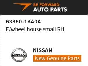 [New]F/wheel house small RH NISSAN 63860-1KA0A - BE FORWARD Auto Parts
