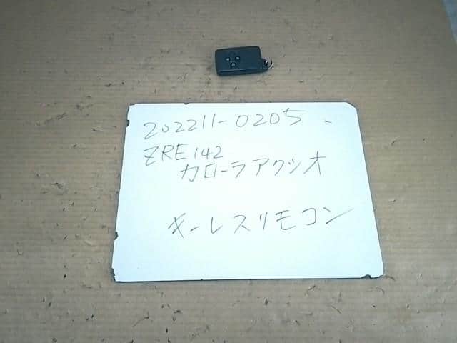 [Used]Keyless Entry Remote Control Key TOYOTA Corolla Axio 2007 DBA ...