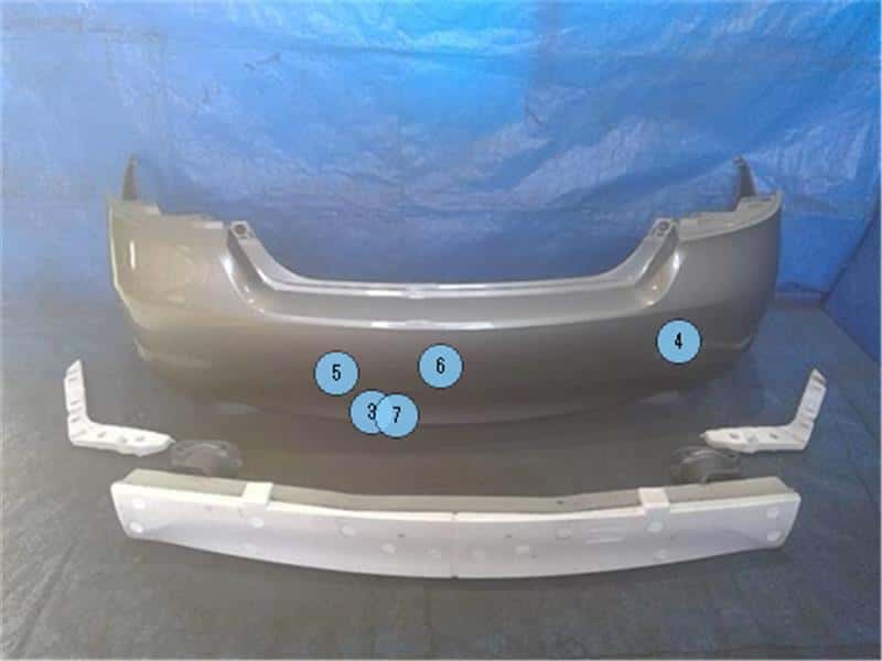 [Used]Rear Bumper Assembly NISSAN Fuga 2012 DAA-HY51 850221ME3C - BE ...