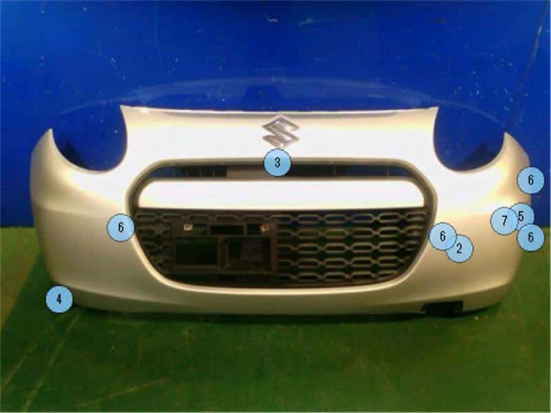 Used]Front Bumper SUZUKI Alto 2014 DBA-HA25S 7171164L11Z2S - BE