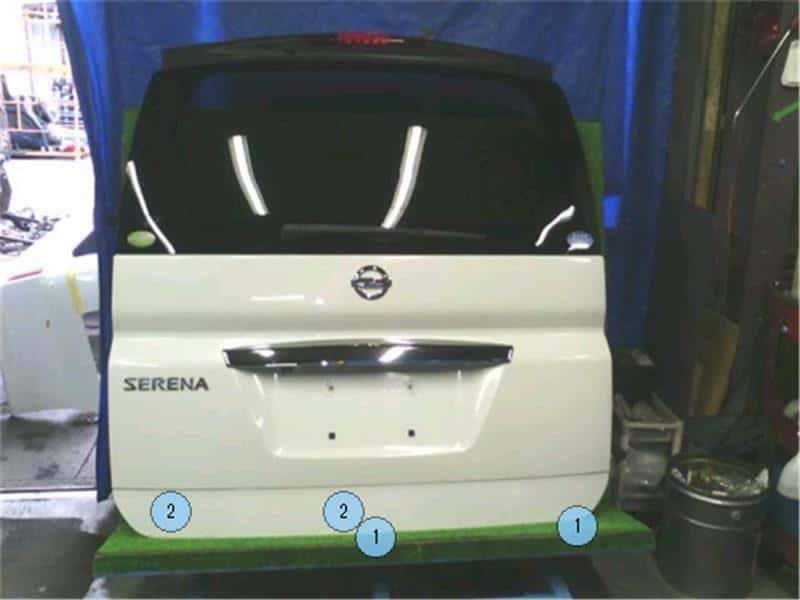 Used]Back Door Assembly NISSAN Serena 2009 DBA-C25 K010MCY0MA - BE