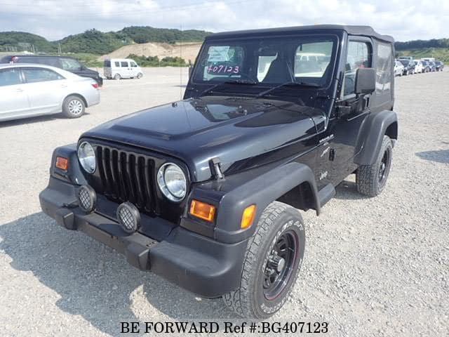 Used 2000 JEEP WRANGLER SPORTS SOFT TOP FULL METAL DOOR/GF-TJ40S for Sale  BG407123 - BE FORWARD