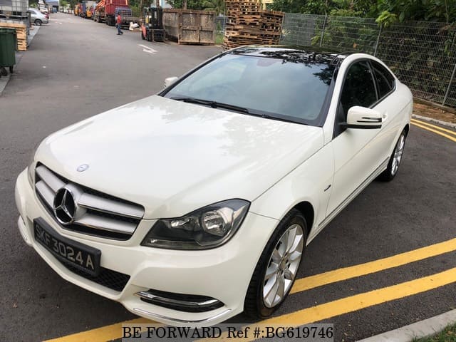 Used 2012 Mercedes Benz C Class Panoramic Roof C180 Coupe For Sale Bg619746 Be Forward
