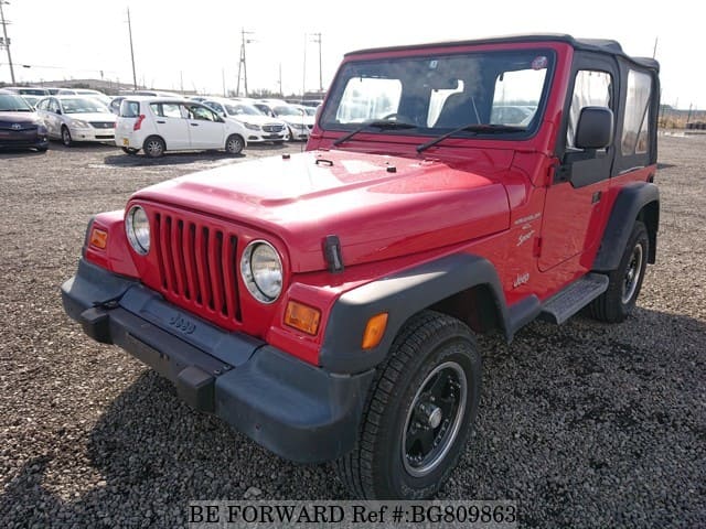 Used 2001 JEEP WRANGLER SPORTS SOFT TOP/GF-TJ40S for Sale BG809863 - BE  FORWARD