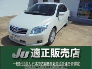 Used 2009 TOYOTA COROLLA AXIO BK381207 for Sale