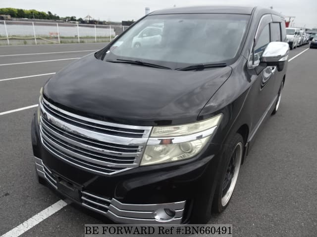 Подержанные 2011 NISSAN ELGRAND RIDER BLACK LEATHER SEAT MANUAL.